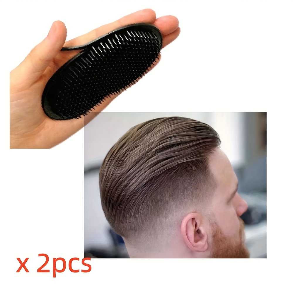 Men'S Grooming Brush - 2 adet çok fonksiyonlu cep saç