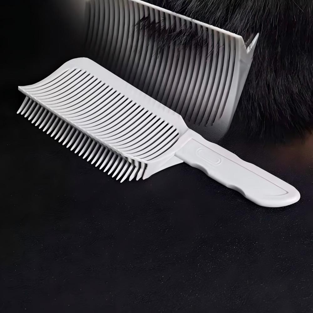 Men'S Grooming Brush - Profesyonel Berber Makası Karıştırma Tarağı, Düz