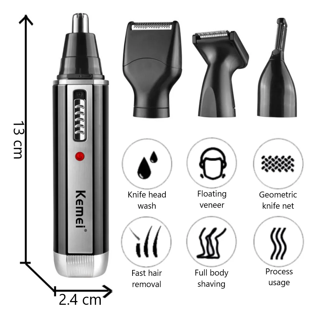 Kemei 4'ü 1 arada düzeltici er - Men Grooming Hygiene incelemesi ve fiyatı
