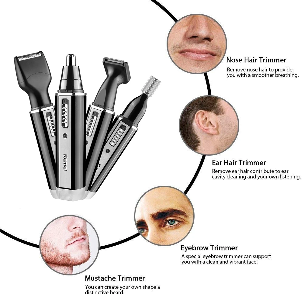 Kemei şarj edilebilir elektrik - Men'S Grooming Products incelemesi ve fiyatı