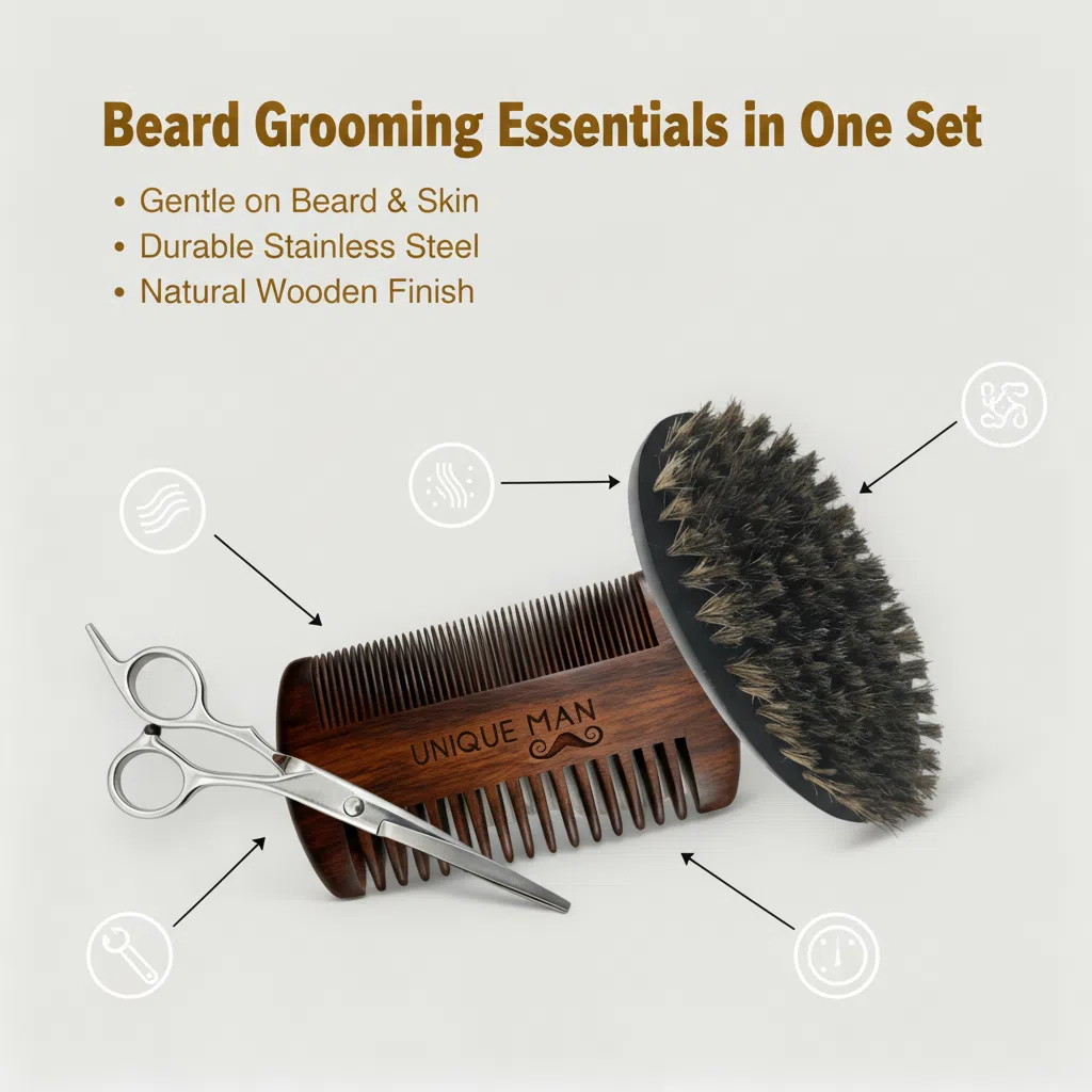 UNIQUE MAN Erkek Sakal Seti, S - Men'S Grooming Products incelemesi ve fiyatı